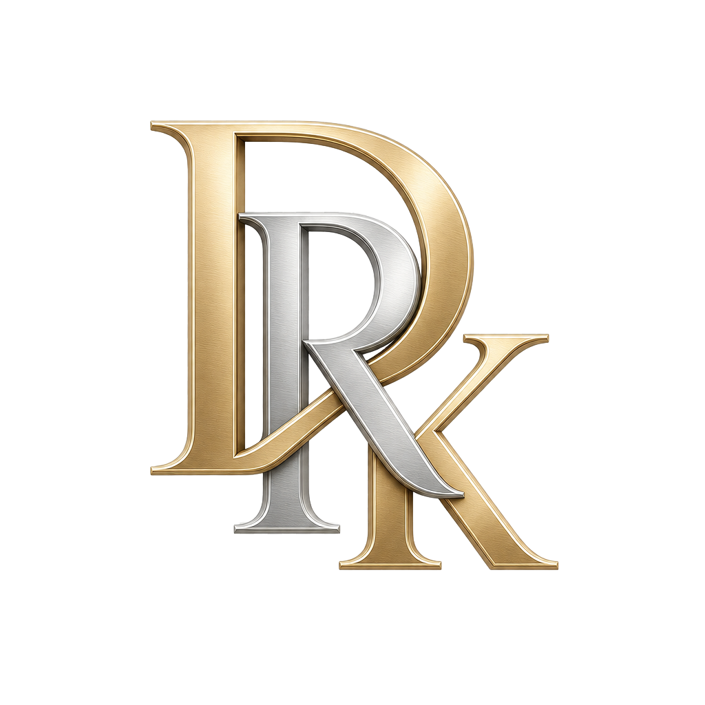 DRK Trading institutional gold and silver monogram